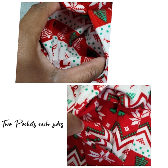 ShoSho Red Holiday Christmas loungewear PJ pajamas Joggers Big Kids Girls XL - Picture 10 of 10